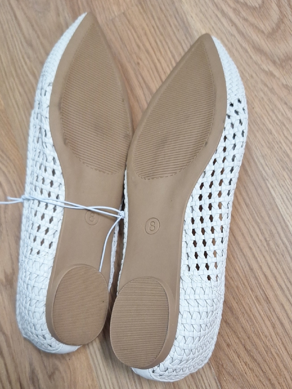 Falls Creek Woven Pointed-Toe Flats in Cream - Picture 7 of 11